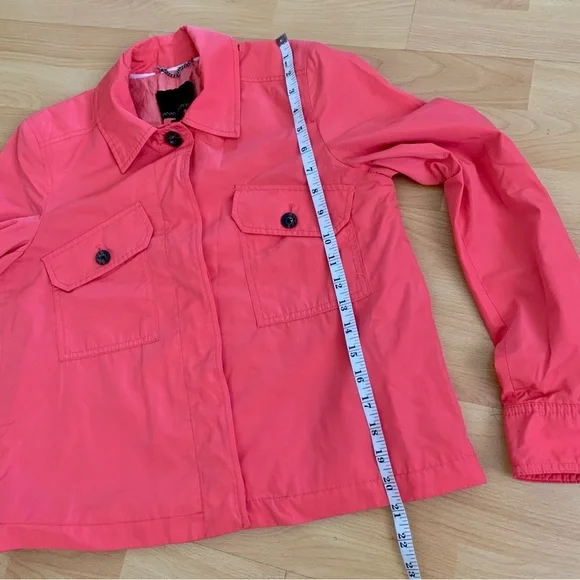 BANANA REPUBLIC Bright Coral Button Up Jacket - Picture 5 of 8